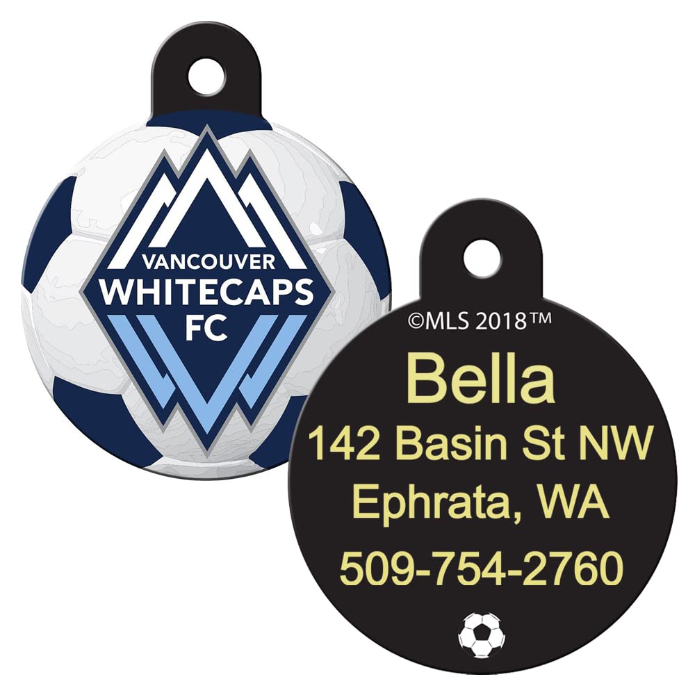 MLS Soccer Team Pet ID Tag - Round Shape