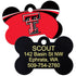 NCAA Team Pet ID Tag - Bone Shape