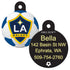 MLS Soccer Team Pet ID Tag - Round Shape