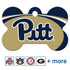 NCAA Team Pet ID Tag - Bone Shape