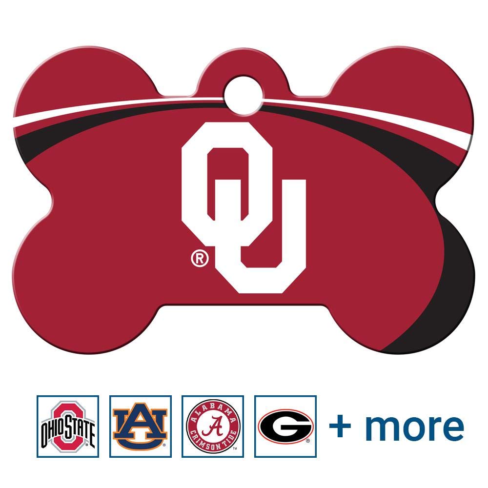 NCAA Team Pet ID Tag - Bone Shape