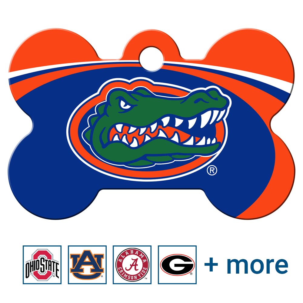 NCAA Team Pet ID Tag - Bone Shape
