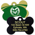 NCAA Team Pet ID Tag - Bone Shape
