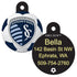 MLS Soccer Team Pet ID Tag - Round Shape
