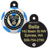 MLS Soccer Team Pet ID Tag - Round Shape