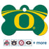 NCAA Team Pet ID Tag - Bone Shape