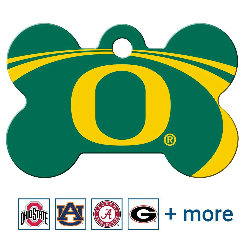 NCAA Team Pet ID Tag - Bone Shape