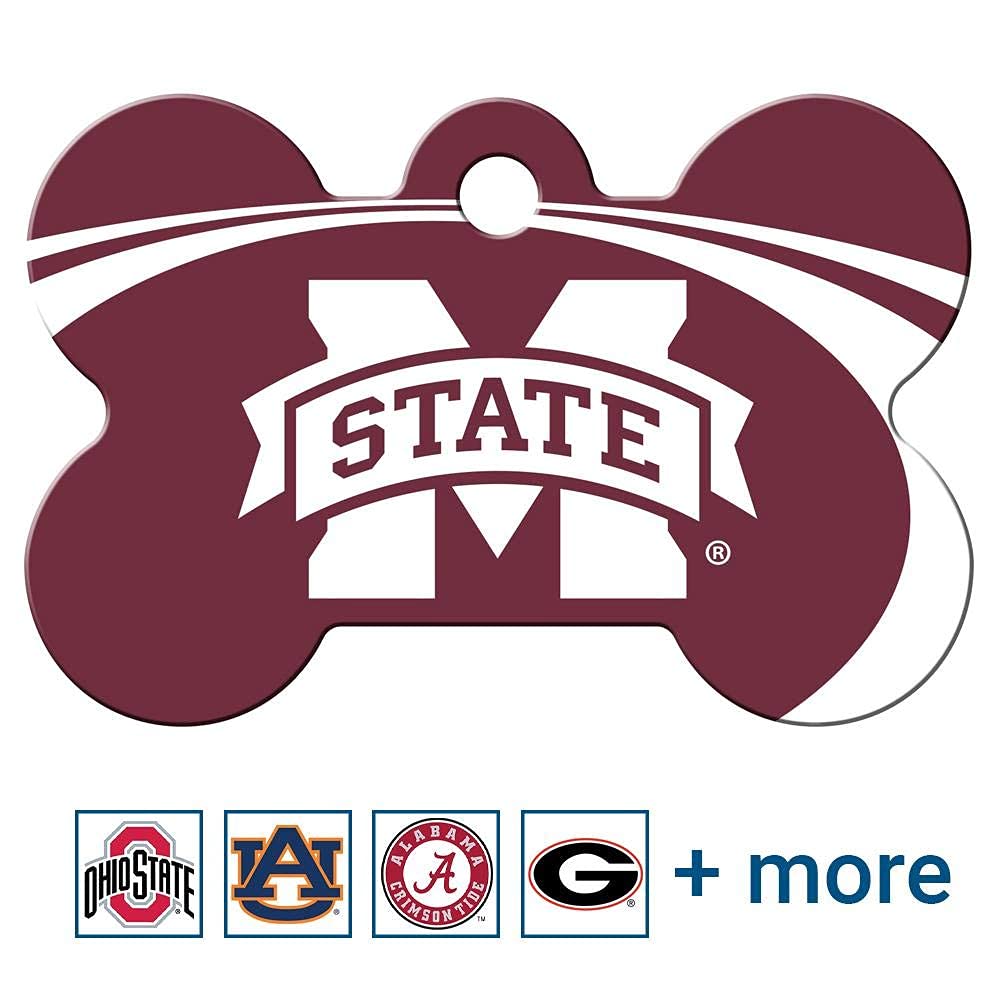 NCAA Team Pet ID Tag - Bone Shape