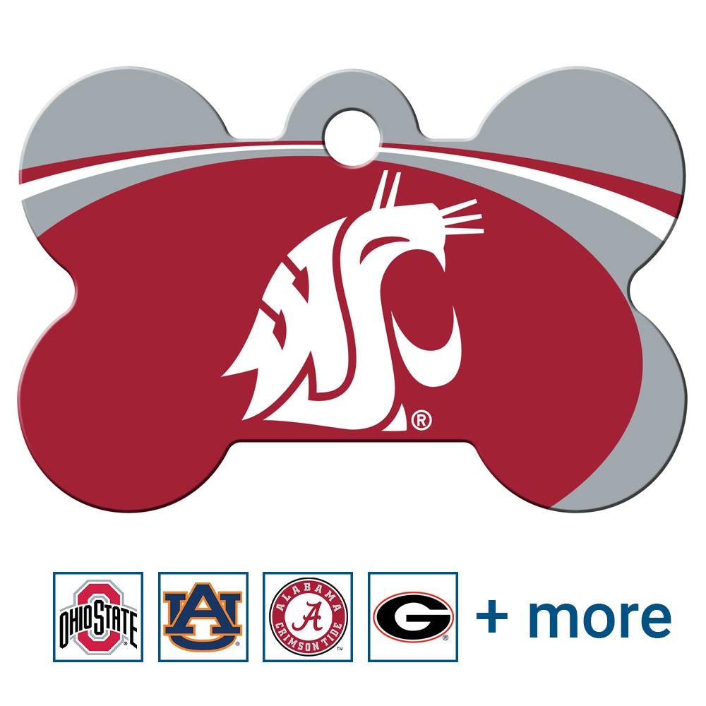 NCAA Team Pet ID Tag - Bone Shape