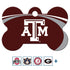 NCAA Team Pet ID Tag - Bone Shape