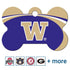 NCAA Team Pet ID Tag - Bone Shape