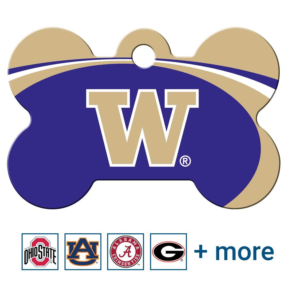 NCAA Team Pet ID Tag - Bone Shape