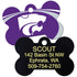 NCAA Team Pet ID Tag - Bone Shape