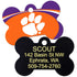 NCAA Team Pet ID Tag - Bone Shape