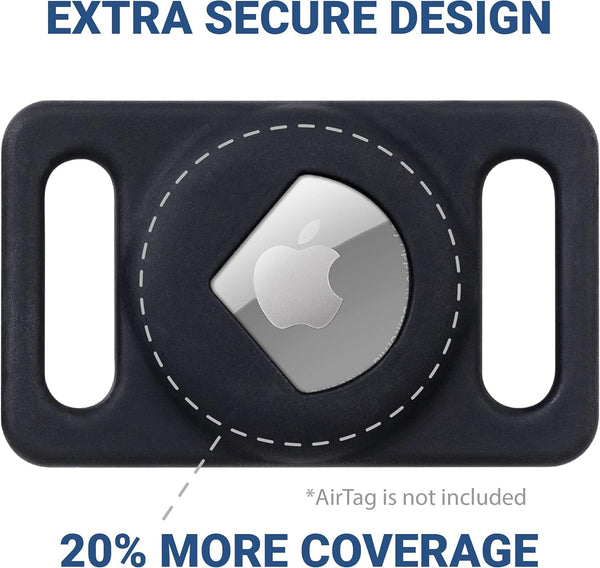 AirTag GPS Tracker Holder Silent Slide-On Pet ID Tag with Design