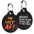 Funny Acrylic Pet ID Tag