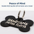 Black Steel Funny Dog ID Tag