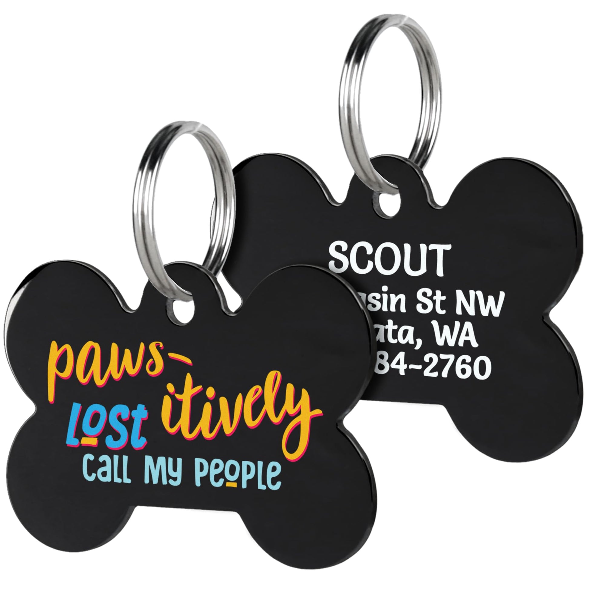Funny Acrylic Pet ID Tag