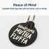 Black Steel Funny Dog ID Tag