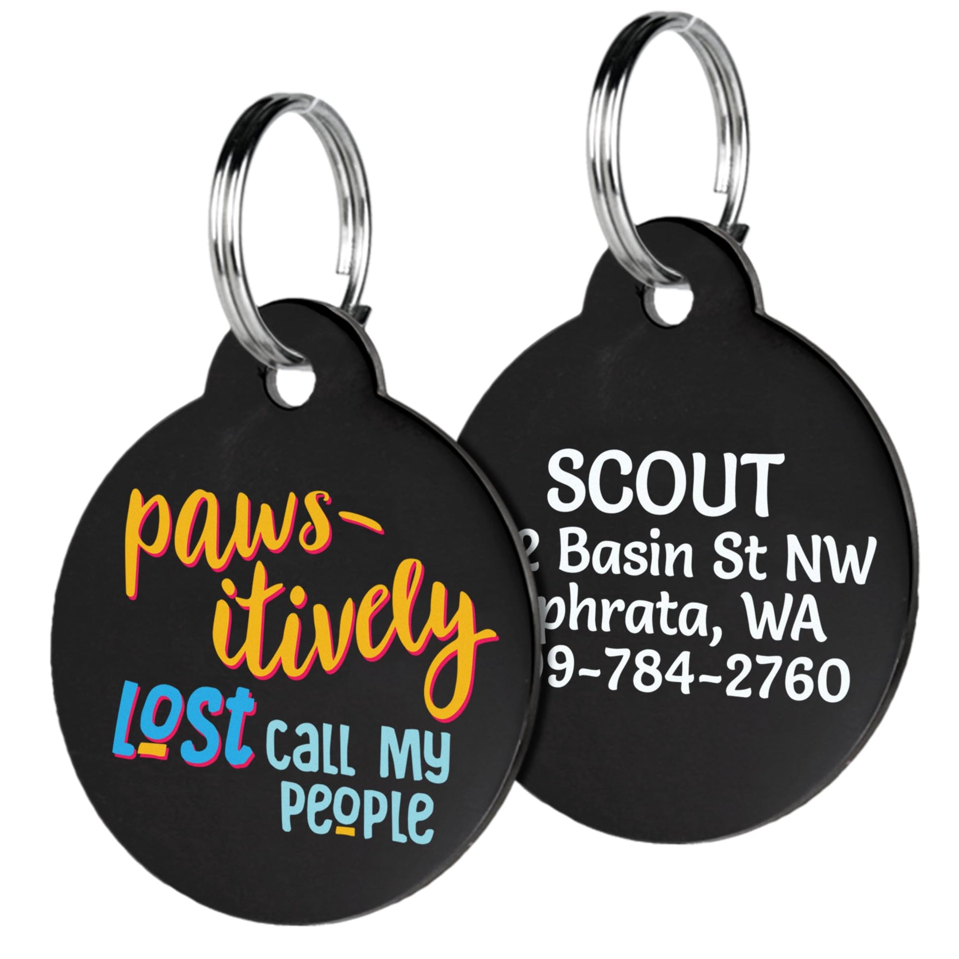 Funny Acrylic Pet ID Tag