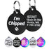 Black Steel Funny Dog ID Tag