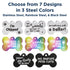 Black Steel Funny Dog ID Tag
