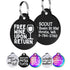 Black Steel Funny Dog ID Tag