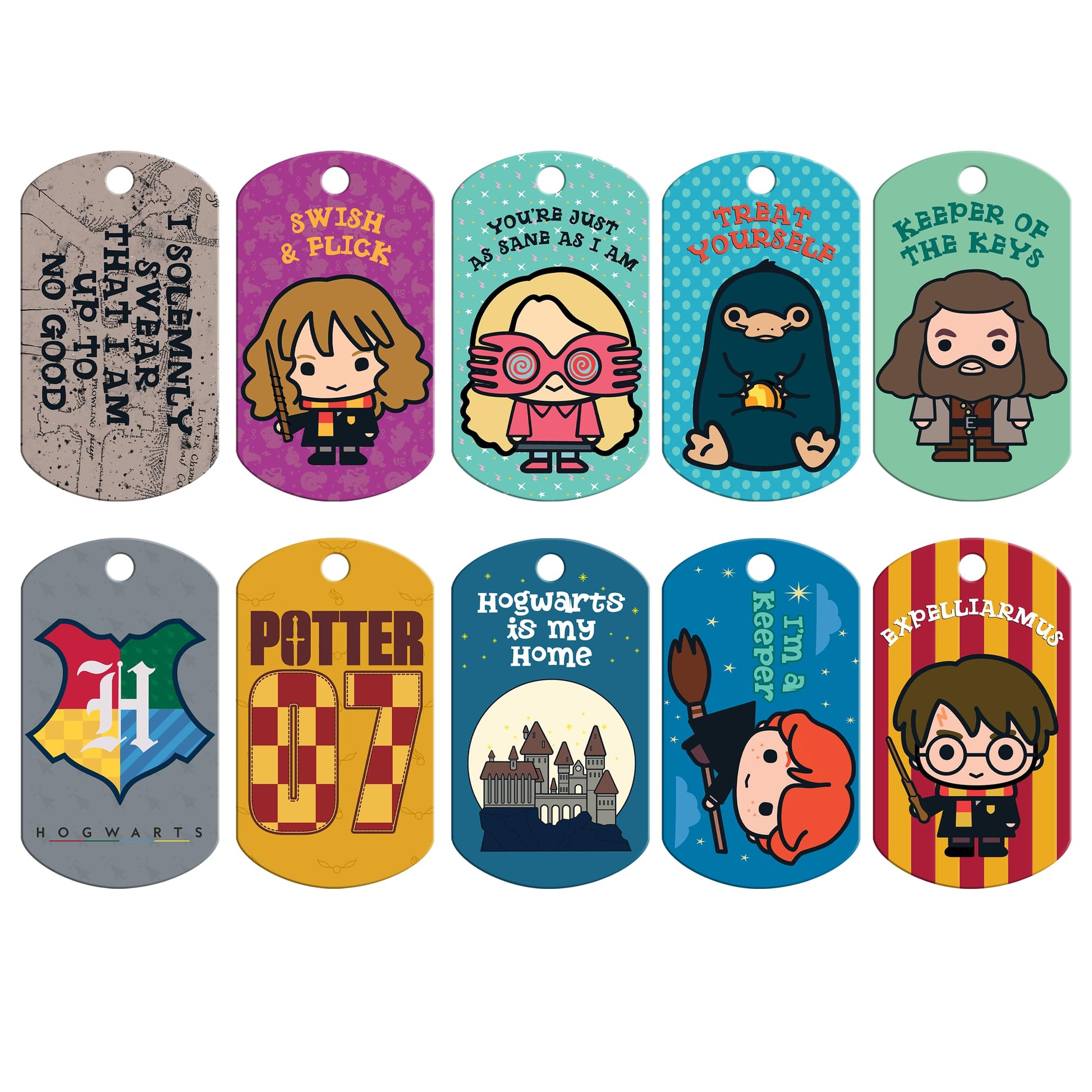 Harry Potter Dog Tag, Wizarding World of Hogwarts Pet ID Tag Engraved with Name Personalized