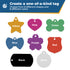 Banner showing headline ‘Create a one-of-a-kind tag’ and colorful tag shapes with color option labels