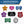 Load image into Gallery viewer, Flower Pet ID Tags
