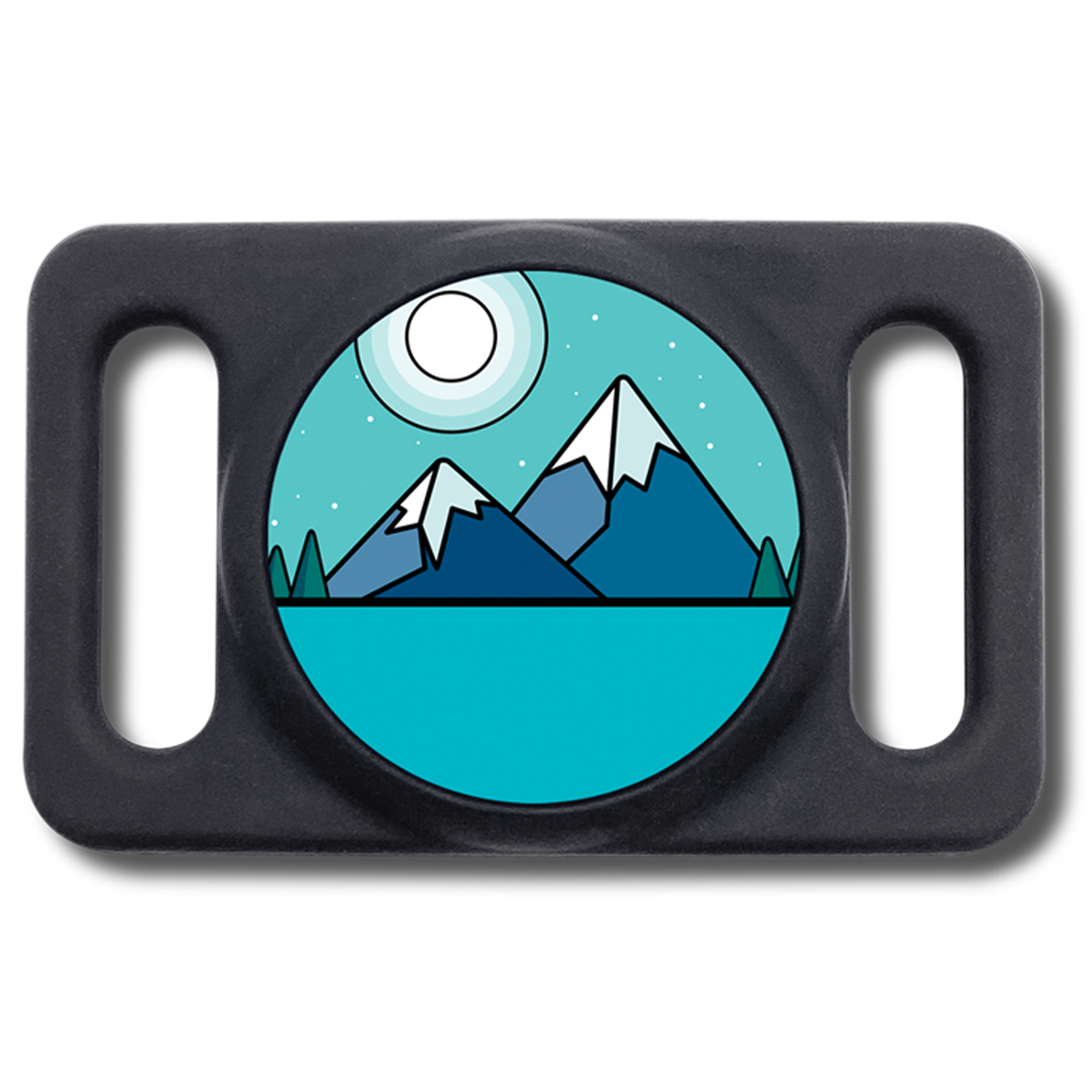AirTag GPS Tracker Holder Silent Slide-On Pet ID Tag with Design