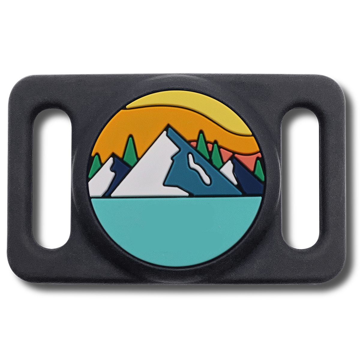 AirTag GPS Tracker Holder Silent Slide-On Pet ID Tag with Design