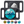 Load image into Gallery viewer, Front view of black silicone AirTag holder with mountain design and personalized Scout ID on white background
