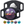 Load image into Gallery viewer, Front view of AirTag pet collar holder showcasing purple mountain design and personalized ID text with white background
