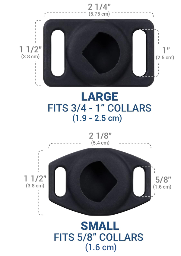 AirTag GPS Tracker Holder Silent Slide-On Pet ID Tag with Design