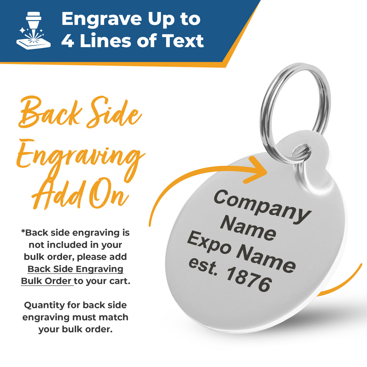 Custom Logo Dog Tags - Volume Pricing