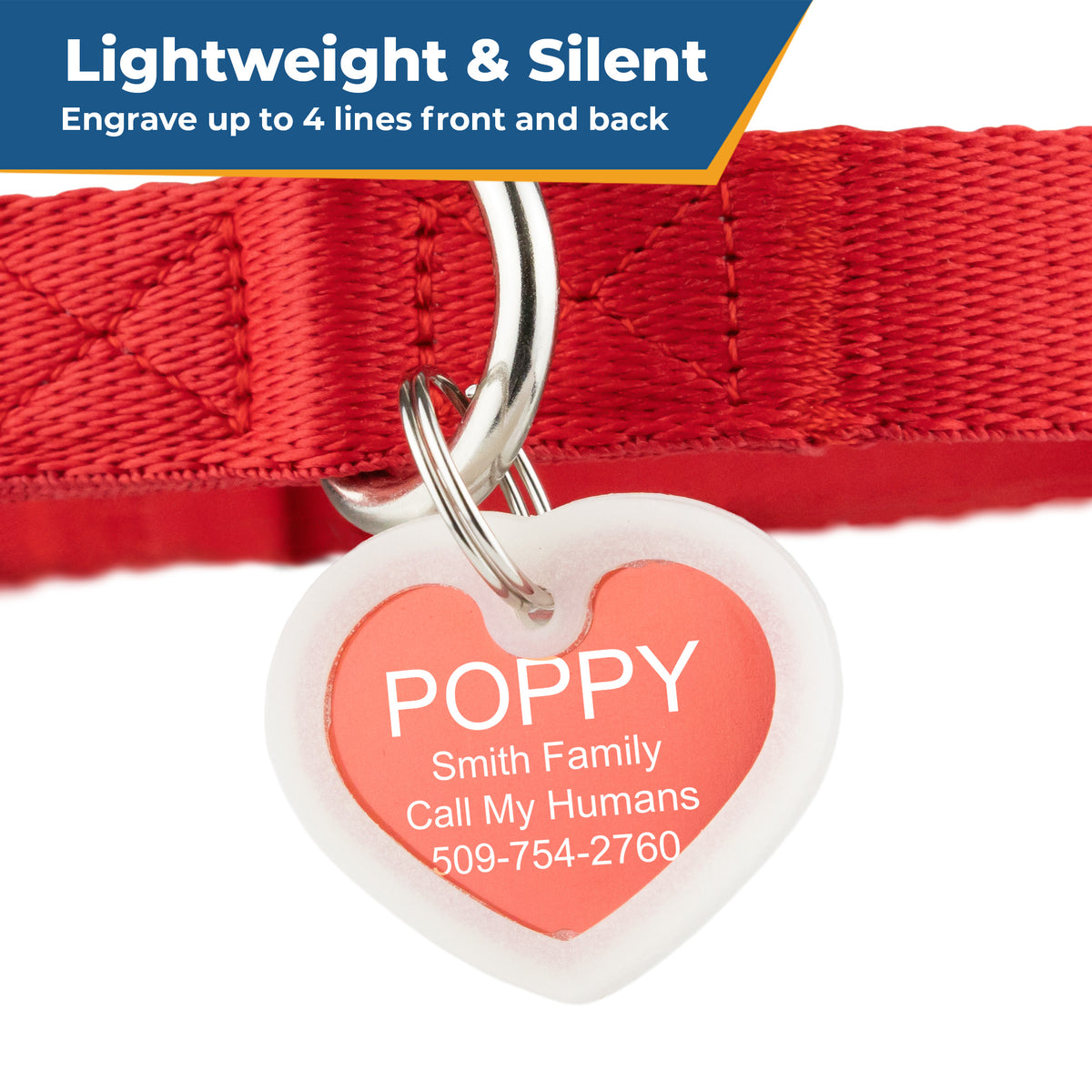 Pet ID Tags with Tag Silencer