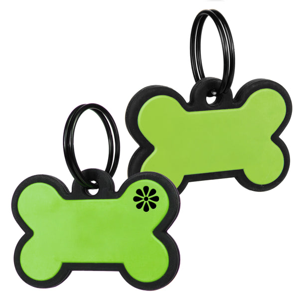 Bone Silent Silicone Dog ID Tag