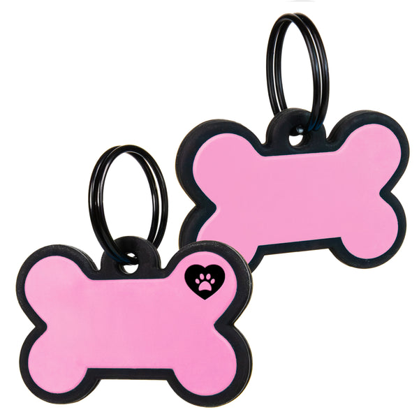 Bone Silent Silicone Dog ID Tag