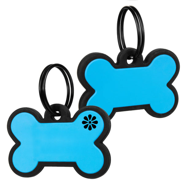 Bone Silent Silicone Dog ID Tag