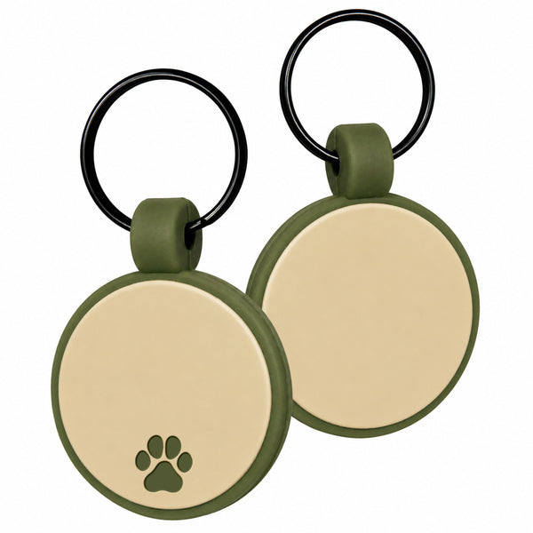 Round Silent Silicone Pet ID Tag