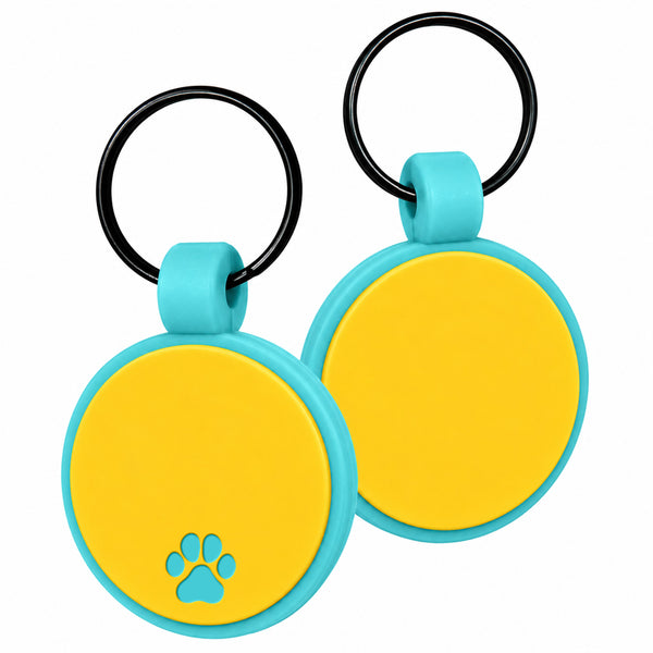Round Silent Silicone Pet ID Tag