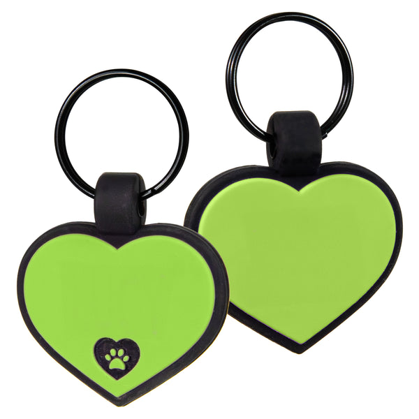 Heart Silent Silicone Pet ID Tag