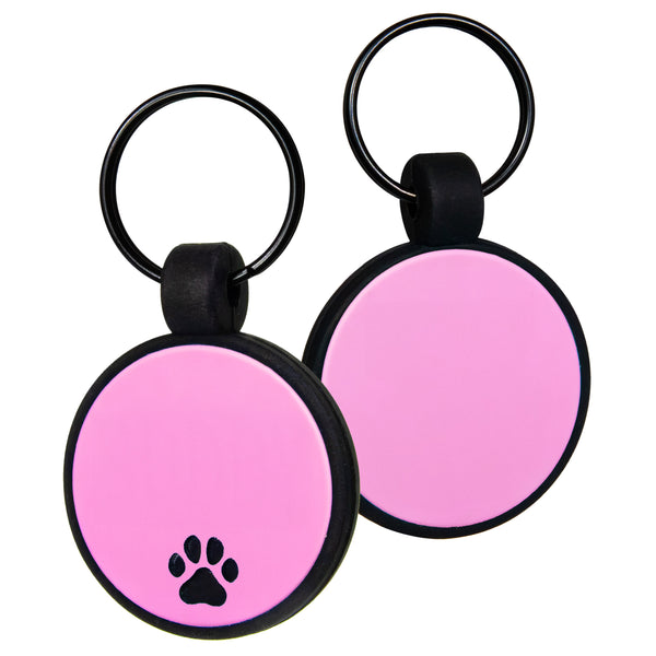 Round Silent Silicone Pet ID Tag