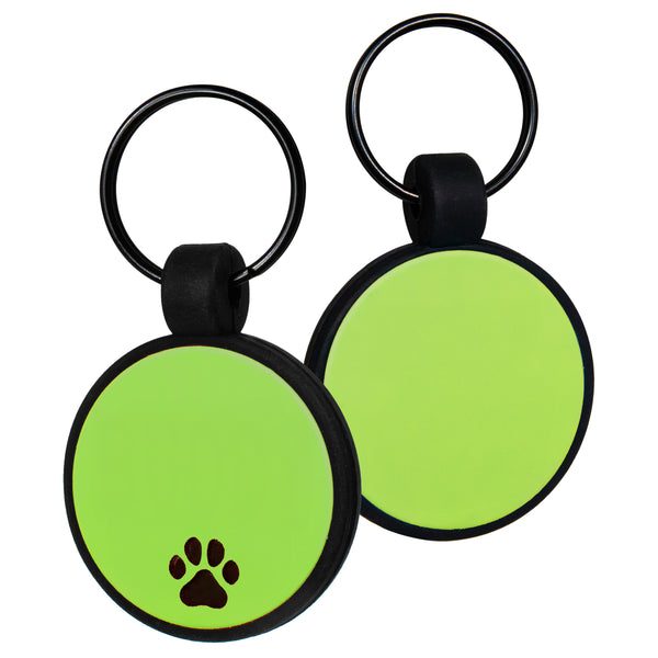 Round Silent Silicone Pet ID Tag