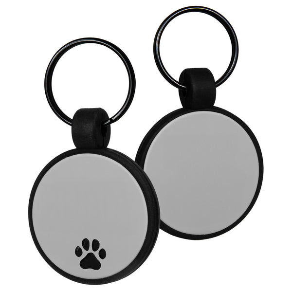 Round Silent Silicone Pet ID Tag