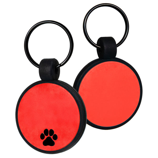 Round Silent Silicone Pet ID Tag