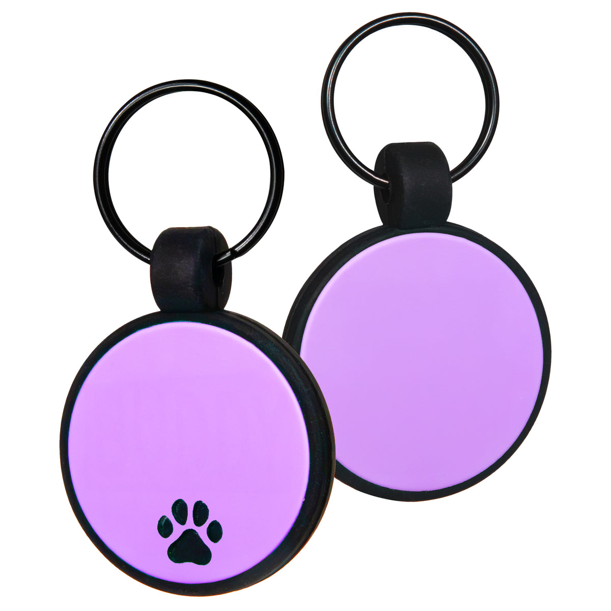 Round Silent Silicone Pet ID Tag