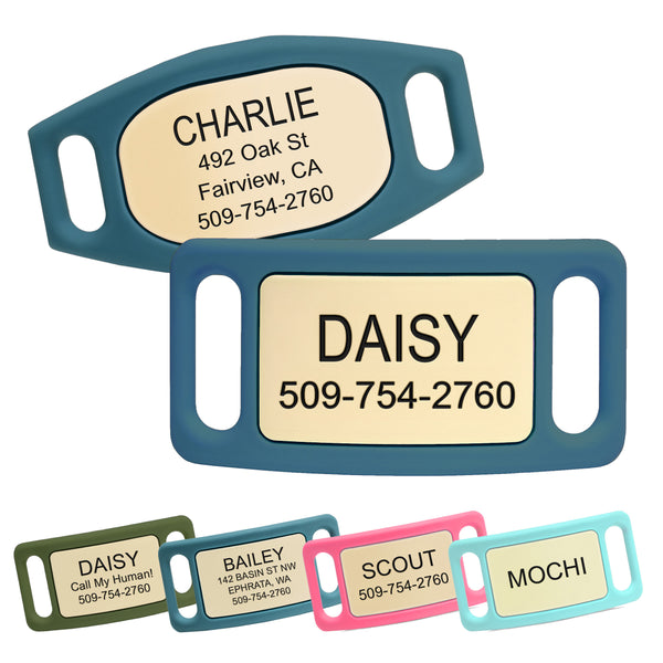 Silicone Slide-On Dog Tag Personalized Lifestyle Line