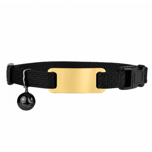 Personalized Reflective Cat Collar with Tag and Safety Buckle